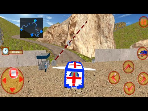 Flying Ambulance Rescue Emergency Game 2021_ Ambulance Driving Games_ Android Gameplay #2