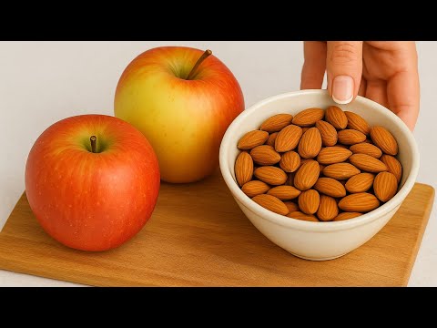 No Sugar, No White Flour — Apples & Almonds! My Favorite Apple Dessert in 15 Minutes!