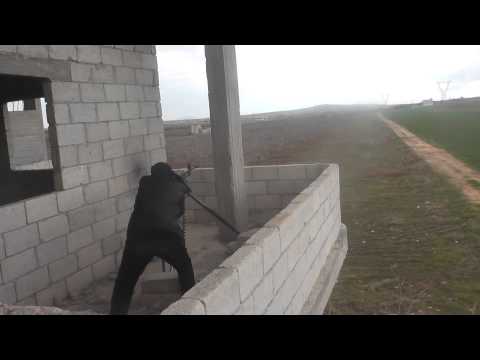 استهداف قوات النظام عند حاجز السلام برشاش الدوشكا خلال مجريات معركة خان شيخون من قبل لواء درع الرحمن