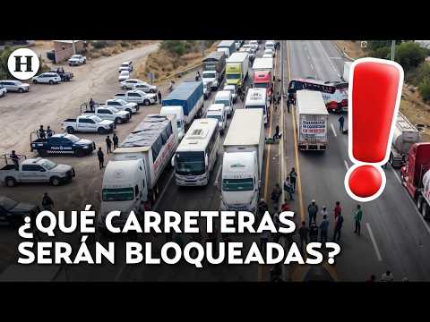 ¡Lunes de caos! Estos  estados serán los más afectados por el paro de transportistas