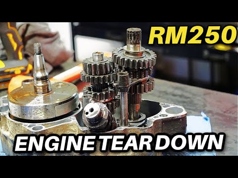 Suzuki RM250 Two Stroke Engine Tear Down - STEP BY STEP HOW TO