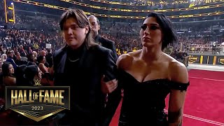 Dominik Mysterio and The Judgment Day WALK OUT on Rey Mysterio's speech: WWE Hall of Fame 2023