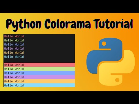 Add Color To Your Python Outputs Python Colorama Tutorial Tech Notebook