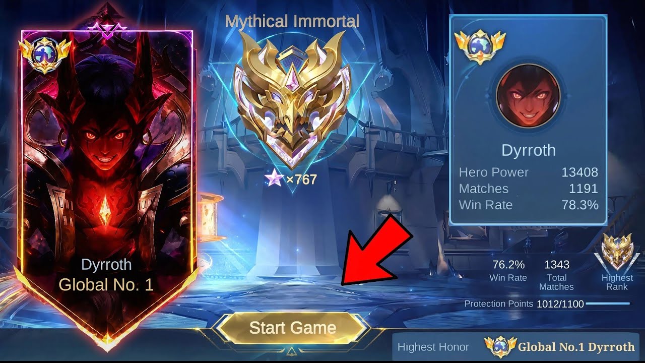 GLOBAL 1 DYRROTH 13K MMR 700 STAR EXPLAINED TUTORIAL  AND TRICK (INTENSE MATCH) - MLBB