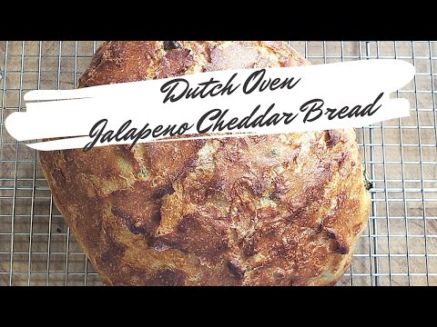 Dutch Oven Jalapeno Cheddar Bread