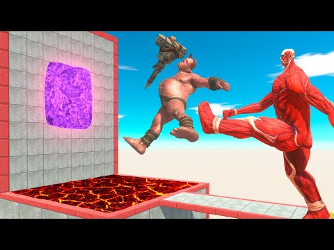 Can Colossal Titan Hit Portal - Animal Revolt Battle Simulator