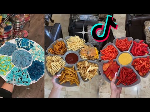 Yummy Food Platter ASMR | Fast Foods Sushi , Nuggets , Chips , Fruits , Sweets & More