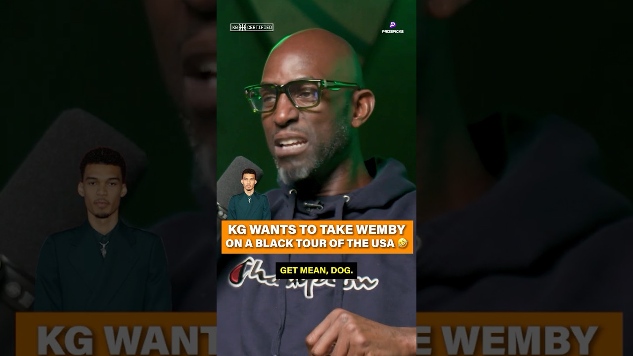 KG got Wemby skipping the weight room and heading straight for oxtail & cornbread 🤣