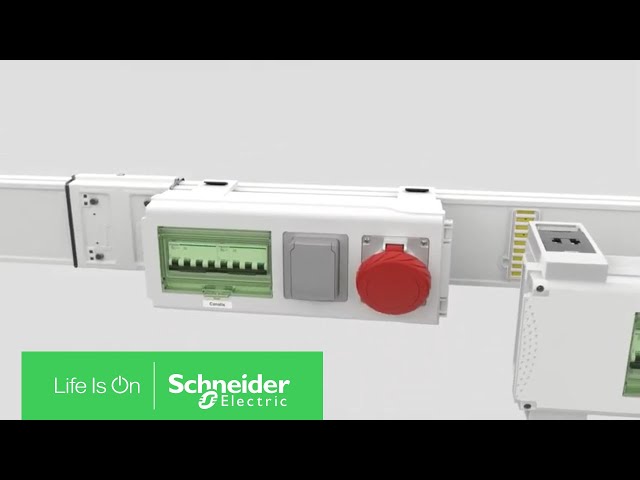 schneider electric Liitäntätarvike canalis virranotin 63a 8x18mm moduuli