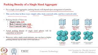 Concrete Technology NPTEL WEEK 3: Aggregate Properties and Chemical Admixtures