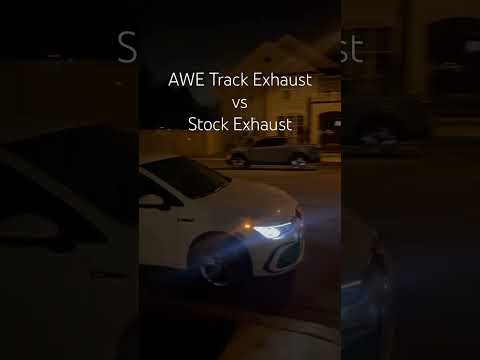 AWE Track Exhaust vs Stock Exhaust - MK8 GTI
