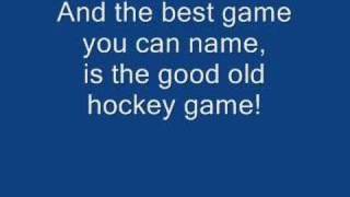 good old hockey game lyric video