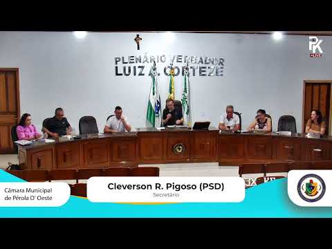 34ª Sessão Ordinária da Câmara  Municipal de Vereadores de Perola D'Oeste PR 24-11-25
