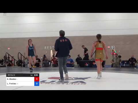 72 Kg Rr Rnd 3 - Kennedy Blades, IL Vs Lillian Freitas, CA