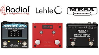 Video thumbnail for Radial BigShot ABY vs Lehle Little Dual II vs Mesa Boogie Switch-Track by Hollywood Rare Guitars