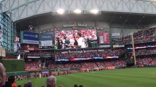 2017 Houston Astros Opening Day National Anthem (Chilling)