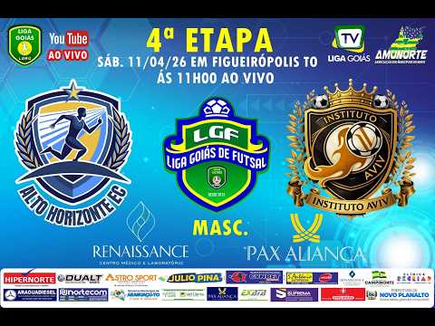 LIGA GOIÁS 2026 - ALTO HORIZONTE EC X INSTITUTO AVIV RIALMA - MASC