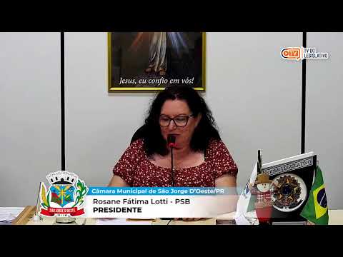 38ª sessão ordinária câmara municipal de vereadores de São Jorge D'Oeste