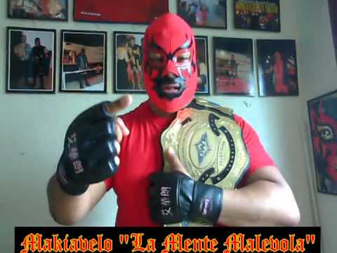 Makiavelo lanza reto a los luchadores extranjeros