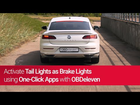 How to activate Tail Lights as Brake Lights in Audi & Volkswagen vehicles