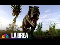 T Rex Chases Scott Ty And Paara La Brea NBC