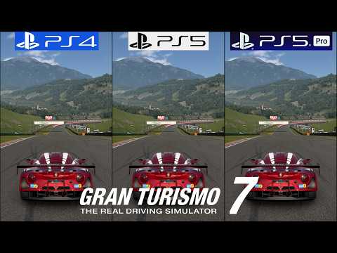 Gran Turismo 7 PS4 vs PS5 vs PS5 Pro - Graphics Comparison - Framerate - Loading Times