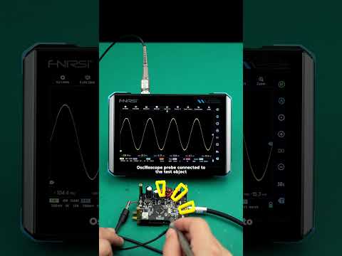 FNIRSI DPOS350P Oscilloscope SA FRA DDS | How to Test A Crystal Oscillator #fnirsi #dpos350p #howto