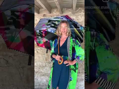 Luxury Long Style Umbrella and Silk Kimono