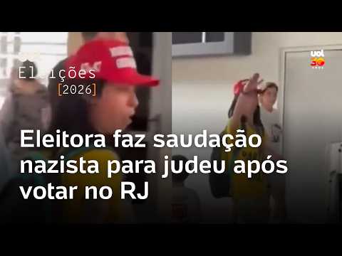 Eleitora faz saudação nazista para judeu após votar no Rio de Janeiro; veja vídeo