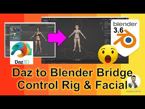 Daz Studio to Blender 3.6 - Pipeline Tutorial - Daz to Blender Bridge