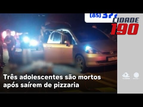 Três adolescentes são mortos após saírem de pizzaria, em Guaiúba, na região metropolitana