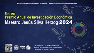Entrega del Premio anual de Investigación Económica Mtro. Jesús Silva Herzog, edición 2024