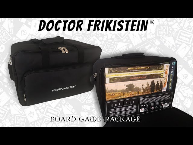 Vídeo relacionado con Doctor Frikistein Board Game Package | Mochila para Transportar Juegos de Mesa Grandes. Gran Capacidad, VERSATILIDAD y PROTECCIÓN. Acolchamiento, Asa, Correa para Hombros y Bolsillo Exterior