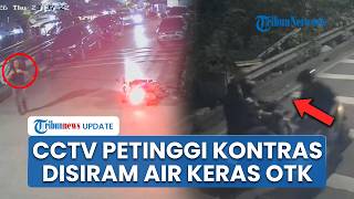 CCTV Detik-detik Petinggi KontraS Disiram Air Keras OTK di Jakpus hingga Alami Luka Bakar Parah