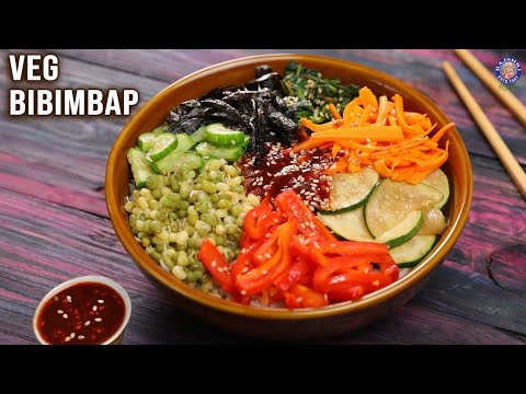 Veg Bibimbap Recipe | Rice Bowl Recipes For Lunch | Bibimbap Sauce | Easy Tiffin Box Ideas | Bhumika