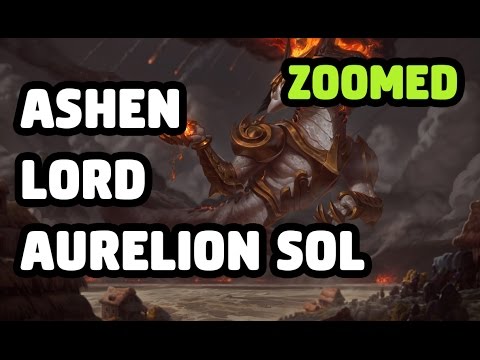 ASHEN LORD AURELION SOL SKIN ZOOMED SPOTLIGHT - LEAGUE OF LEGENDS