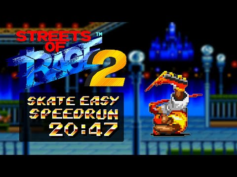 Streets of Rage 2 Speedrun || Skate-Easy% [20:47]  FORMER WR
