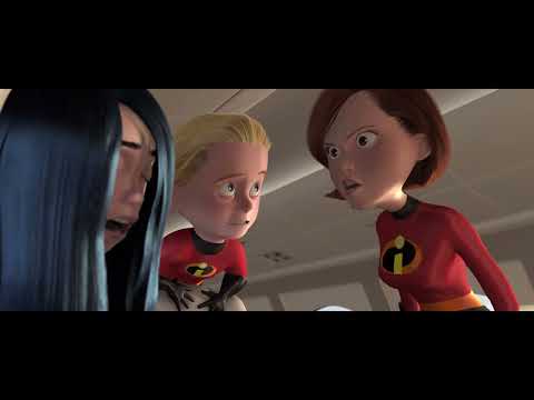 The Incredibles (2004) - Plane Scene