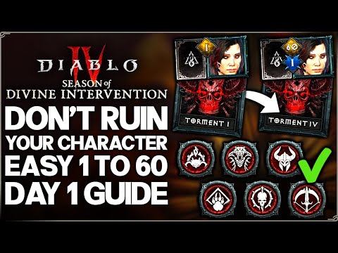 Diablo 4 - Don't Get THIS Wrong - Best Day 1 Guide, FAST Level 60, New IMPORTANT S11 Unlocks & More!
