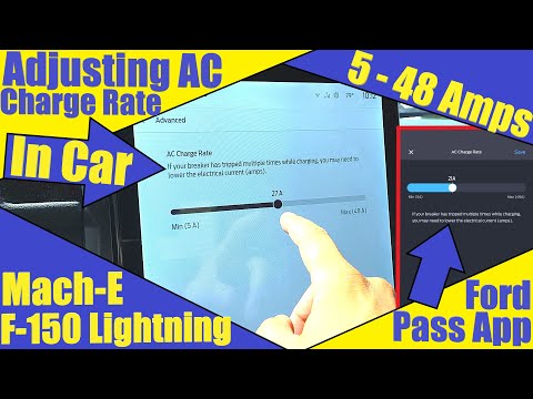 Adjust AC Charging Speed In Your Ford EV | Mustang Mach-E & F-150 Lightning | 5 - 48 Amps
