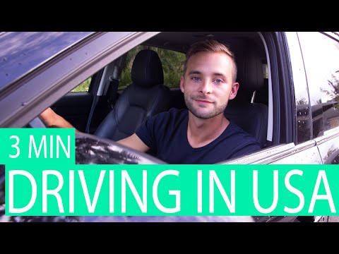 Driving in the USA in 3 minutes 🚗How to drive in the USA?