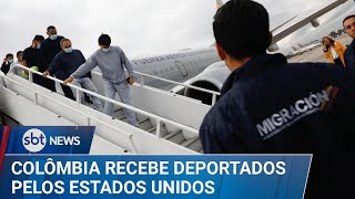 SBT News: Após crise diplomática, Colômbia recebe o primeiro voo com deportados da nova era Trump