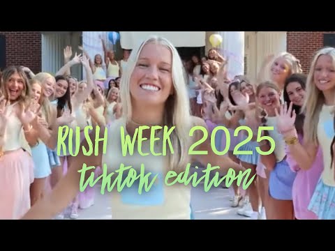 Sororities at American universities take to TikTok for recruiting #rushweek2025 