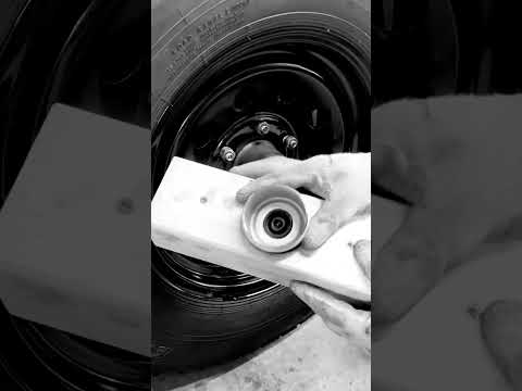 DIY axle grease cap installation tool #shorts #work #automotive #trailer #diy