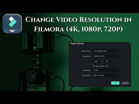 Change Video Resolution in Filmora (4K, 1080p, 720p)