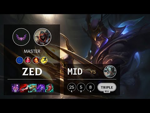 Zed Mid vs Tryndamere - EUW Master Patch 12.5