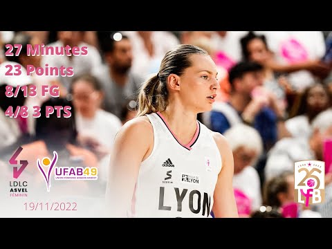 Marine Johannes with 23 points against Angers in LFB