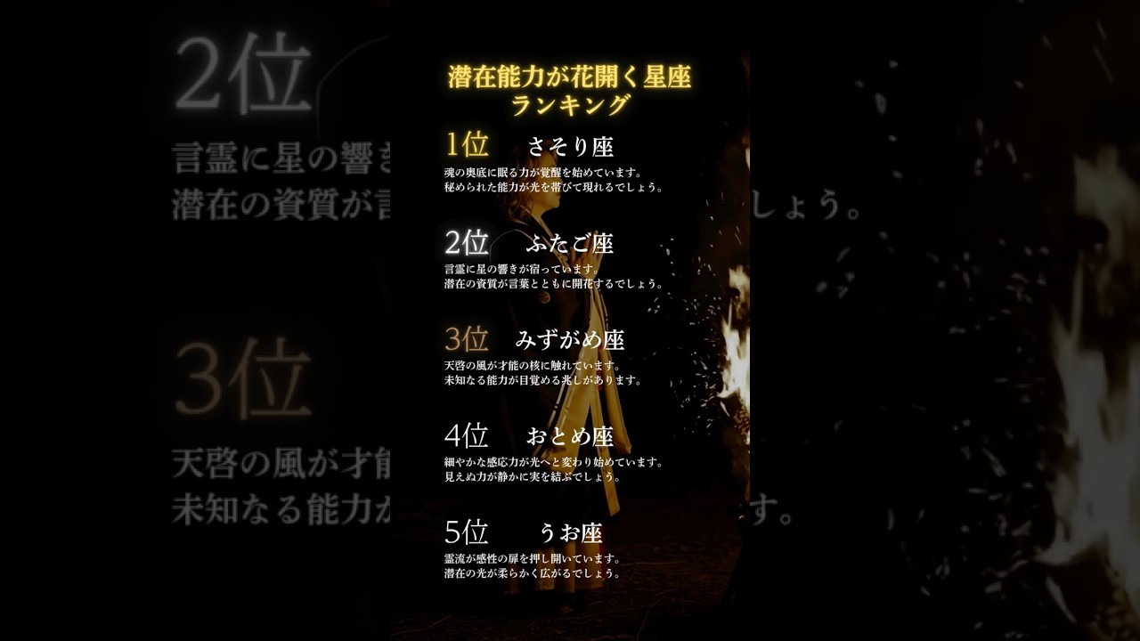 星座ランキング｜天草に伝わる霊導術で視えた結果です　#占い #霊視 #星座 #スピリチュアル