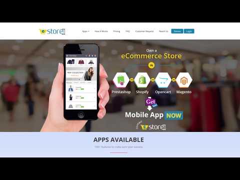 eStore2App Prestashop Magento Opencart Shopify Mobile App Builder for Android and iOS