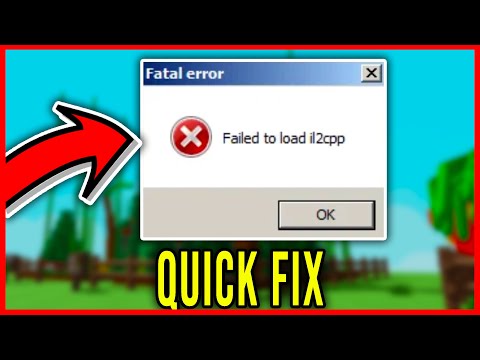 FAILED TO LOAD IL2CPP (FATAL ERROR) - HOW TO FIX QUICKLY
